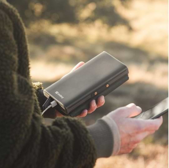 Фото - Батарея мобильная Sandberg 4-Panel 8W PD 25000 mAh, 2xUSB Type-C OUT (420-56)