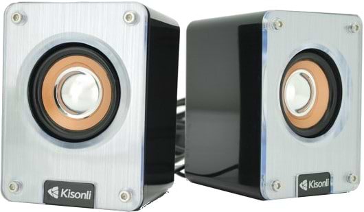 Комп'ютерна акустика звичайна 2.0 Kisonli K200/23411 Silver