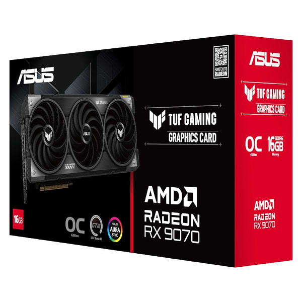 Фото - Видеокарта Asus TUF Gaming Radeon RX 9070 OC Edition 16GB GDDR6 (TUF-RX9070-O16G-GAMING)