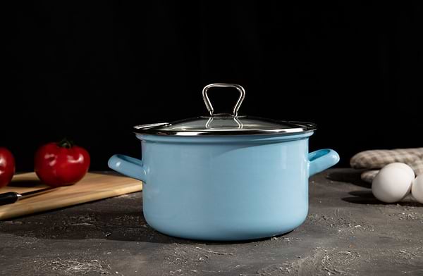 Фото - Кастрюля Biol CE24B 5,6 л голубая