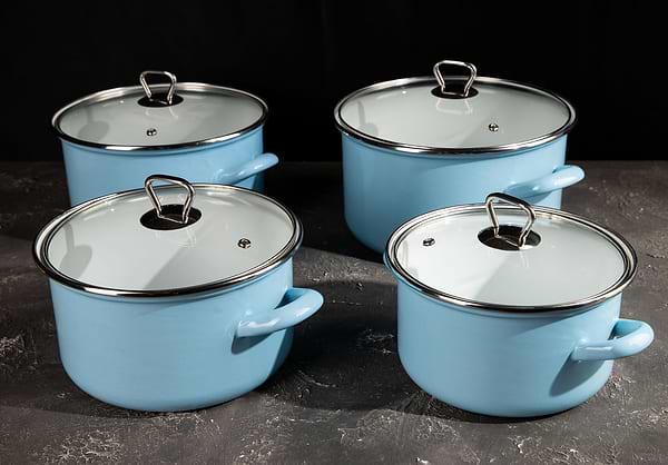 Фото - Кастрюля Biol CE24B 5,6 л голубая