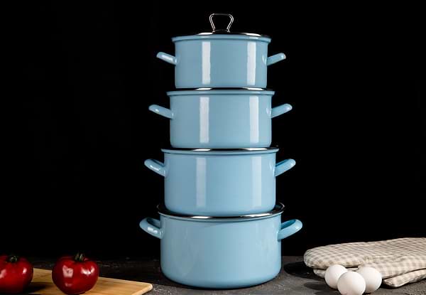 Фото - Кастрюля Biol CE24B 5,6 л голубая