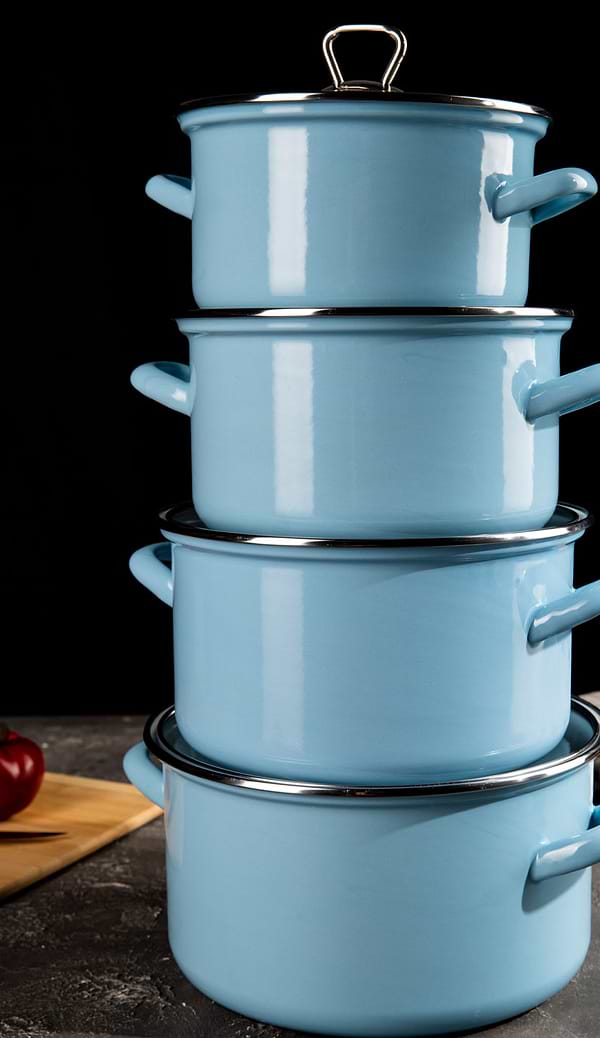 Фото - Кастрюля Biol CE24B 5,6 л голубая