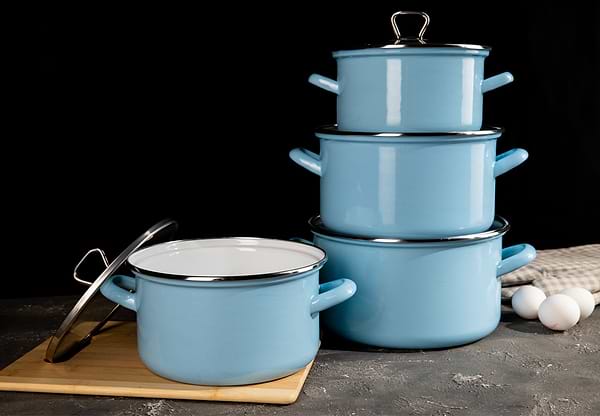 Фото - Кастрюля Biol CE24B 5,6 л голубая