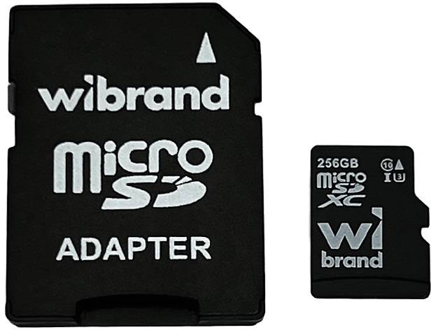 Карта пам'яті Wibrand microSDXC (UHS-1 U3) 256Gb class 10 (WICDHU3/256GB-A)