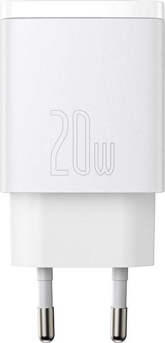 Фото - Мережевий зарядний пристрій Baseus Compact Quick Charger U+C 20W EU White (CCXJ-B02)
