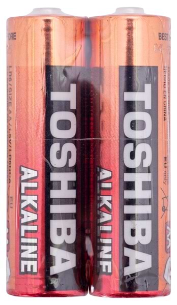 Батарейка тип AA Toshiba LR6 Economy Alkaline SP 1X2 (00159941)