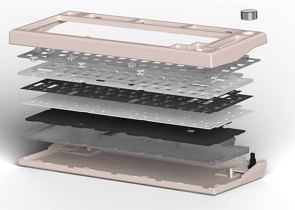 Фото - Клавіатура бездротова ігрова FL ESPORTS DIY-barebone MK750 White Three-Mode (MK750-4247)