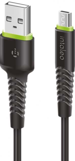 Фото - Кабель синхронізації даних Intaleo CBFLEXM2 Micro USB 2м Black (1283126521430)