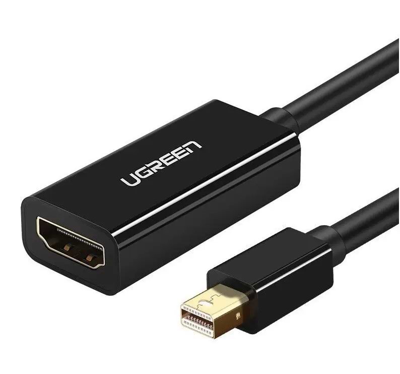 Адаптер Mini Display Port-HDMI UGREEN MD112 Mini DP to HDMI Black (10461) - Фото 1