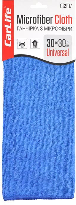Автомобільна серветка CarLife 30x30 см синя (CC907)
