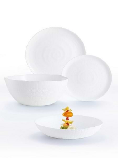 Столовий сервіз Luminarc Ammonite White 19 пр. (P9103)