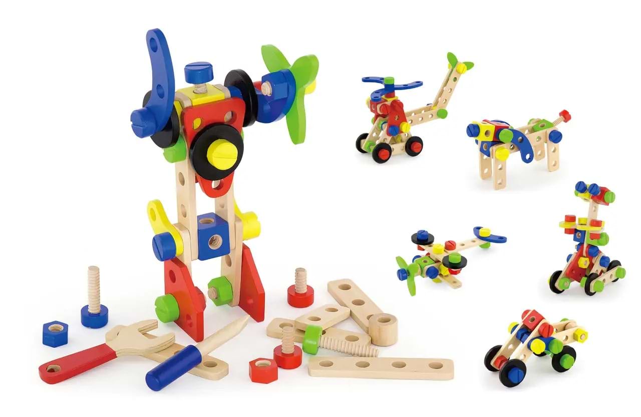 Дерев'яний конструктор Viga Toys 68 ел. (50382)