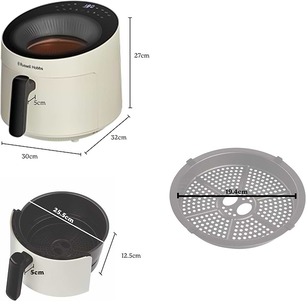 Фото - Мультипіч Russell Hobbs 27421-56 Satisfry Panoramic Cream