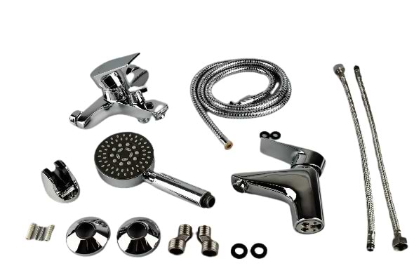 Змішувач для ванної GH набор Karen Хром (10.13.134.SET)