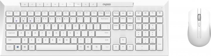 Клавіатура + миша бездротова Rapoo 8210М White - Фото 1