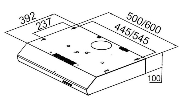 Фото - Витяжка традиційна Pyramida UX 60 BR