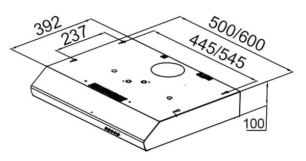 Фото - Витяжка традиційна Pyramida UX 60 IX