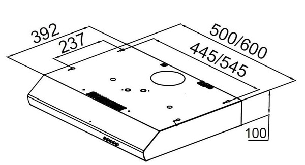 Фото - Витяжка традиційна Pyramida UX 60 IV