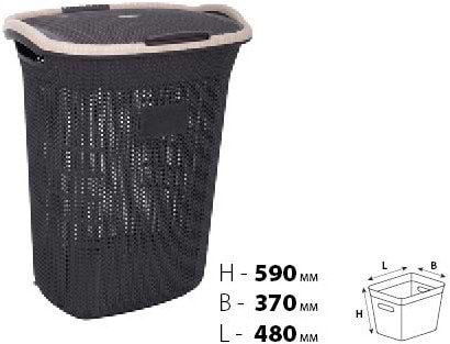 Фото - Корзина для белья VIOLET HOUSE 0261 Виолетта Coffee 65