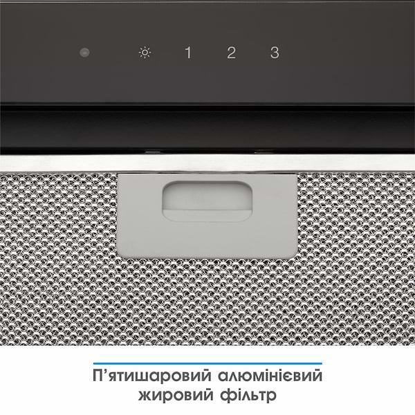Фото - Витяжка вбудована ELEYUS Gemini 1200 LED 70 BL