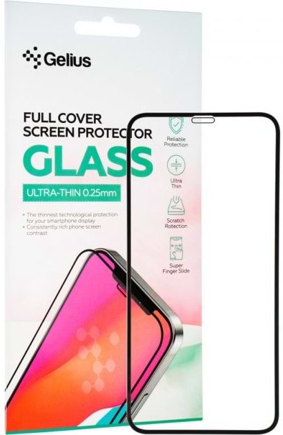 Захисне скло для смартфону Gelius Full Cover Ultra-Thin 0.25mm for iPhone 11 Pro Black (88700) - Фото 1