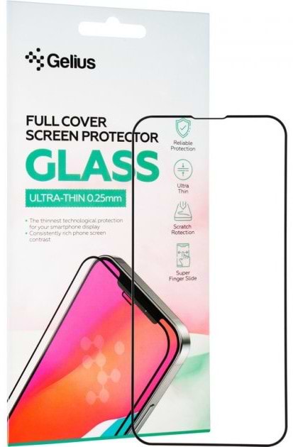 Фото - Захисне скло для смартфона Gelius Full Cover Ultra-Thin 0.25mm for iPhone 13 Mini Black (88703)