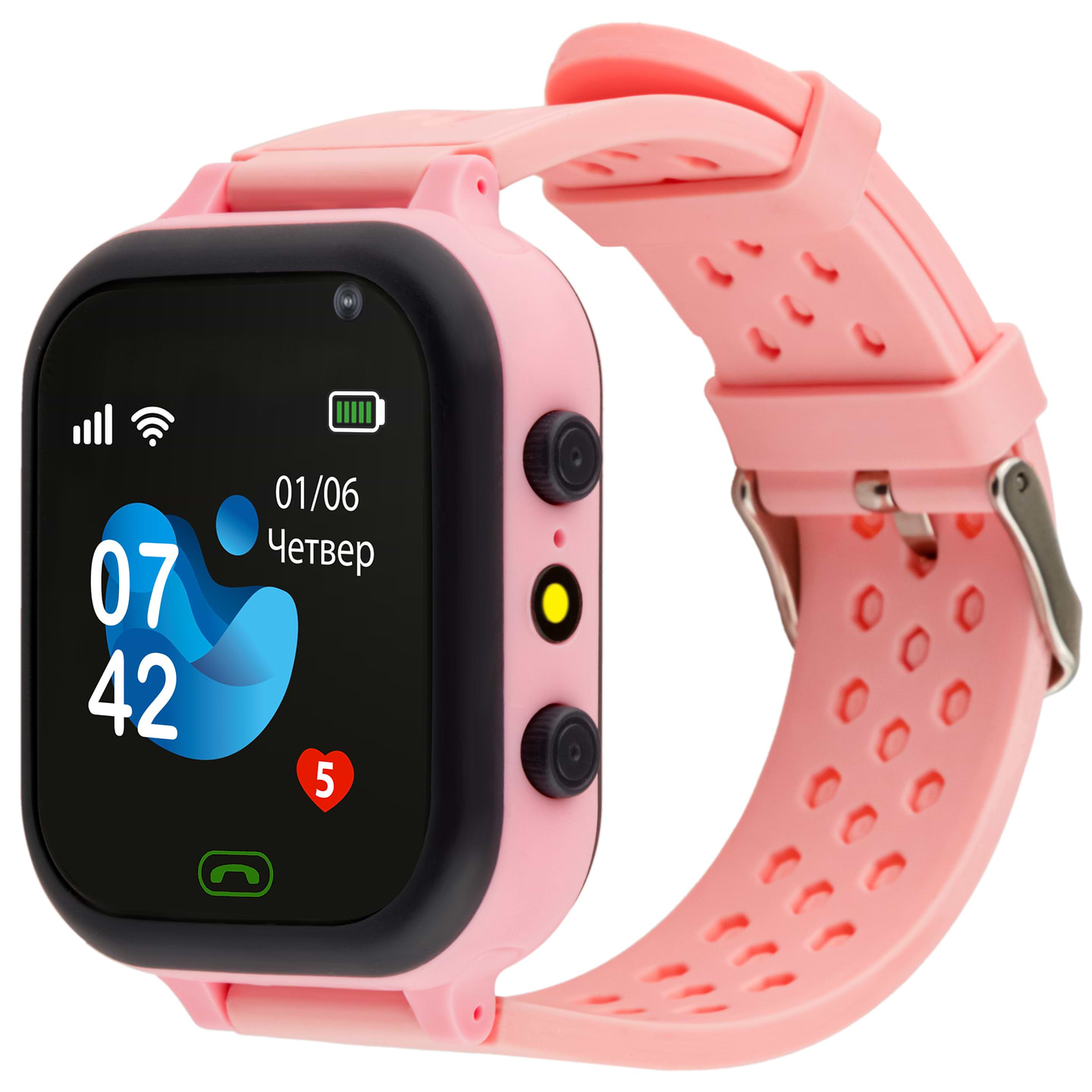 Уцінка - Дитячий годинник AmiGo GO009 Camera+LED WIFI Pink