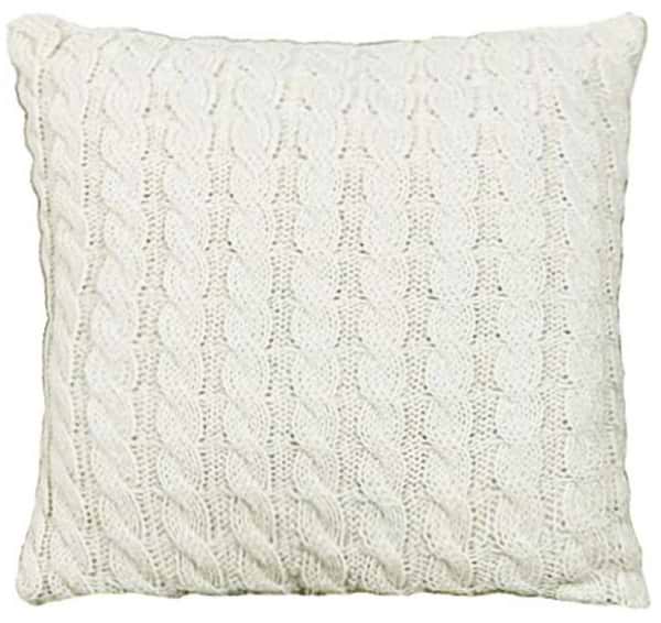 Фото - Подушка декоративная Прованс Косы кремовая 45х45 см (028331)