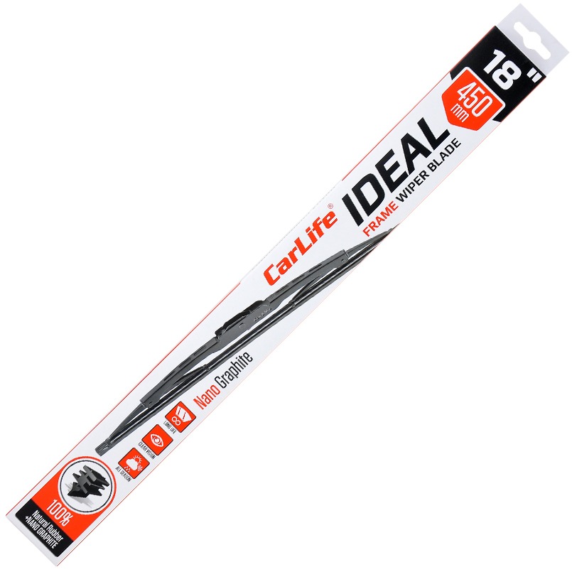 Щітка склоочисника CarLife каркасна IDEAL 18/450 мм (I45)