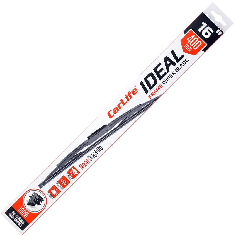 Щітка склоочисника CarLife каркасна IDEAL 16/400 мм (I40)