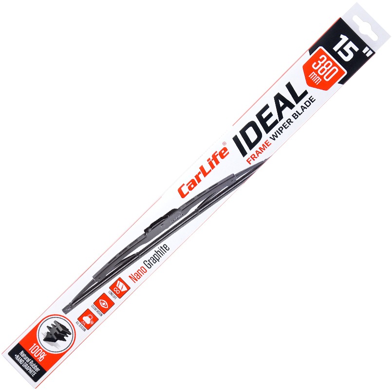 Щітка склоочисника CarLife каркасна IDEAL 15/380 мм (I38)