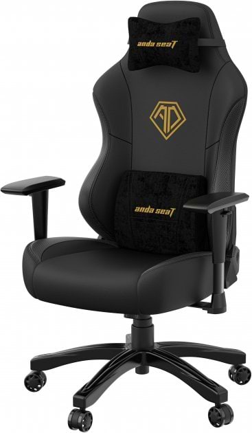 Фото - Уцінка - Крісло для геймерів Anda Seat Phantom 3 Size L Black & Gold (AD18Y-06-B-PVC)