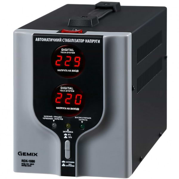 Стабілізатор напруги Gemix RDX-1000