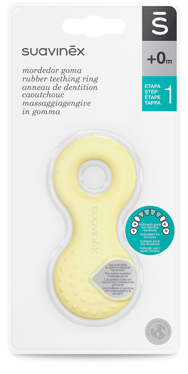 Фото - Прорезыватель Suavinex с пузырьками желтый (400267/5)