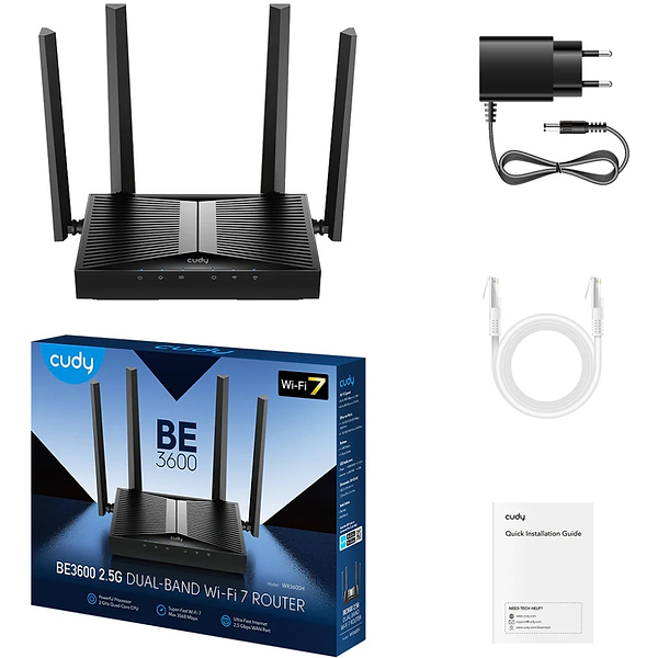 Фото - Маршрутизатор интернет WiFi7 Cudy WR3600E