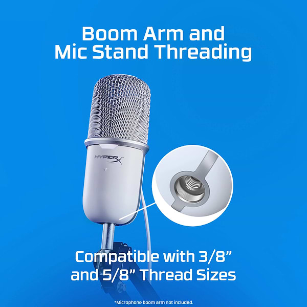 Фото - Мікрофон до комп'ютера HyperX SoloCast White (519T2AA)