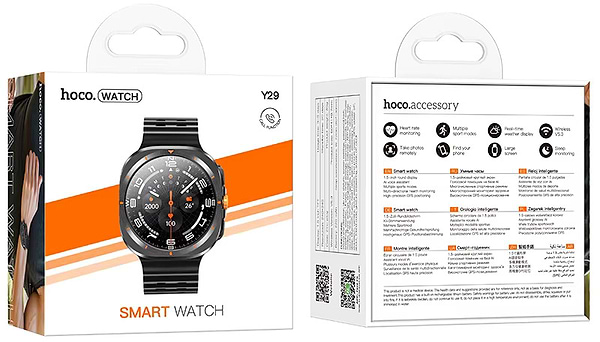 Фото - Смарт-часы HOCO Y29 Smart sports watch (call version) Black (6942007648516)