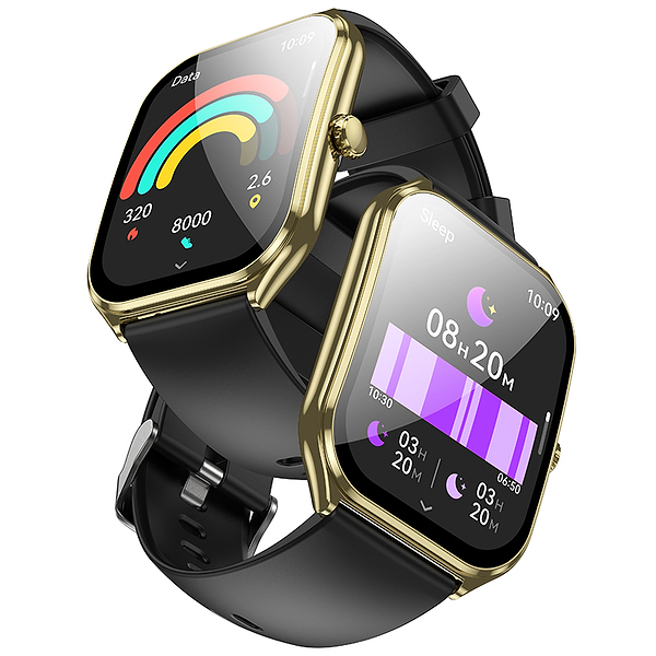 Фото - Смарт-часы HOCO Y28 AMOLED Smart sports watch (call version) Gold (6942007648493)