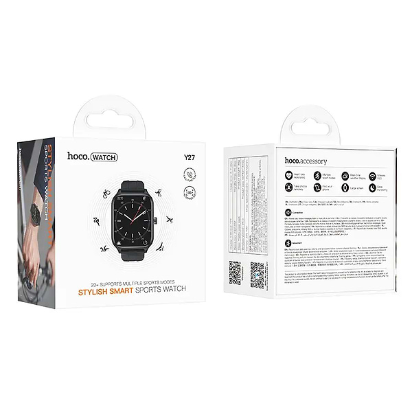 Фото - Смарт-годинник HOCO Y27 Black (6942007645430)