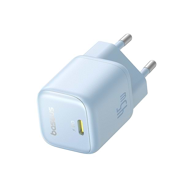 Фото - Мережевий зарядний пристрій Baseus PicoGo GaN Fast Charger 1C 45W EU Galaxy Blue (P10176800313-00)