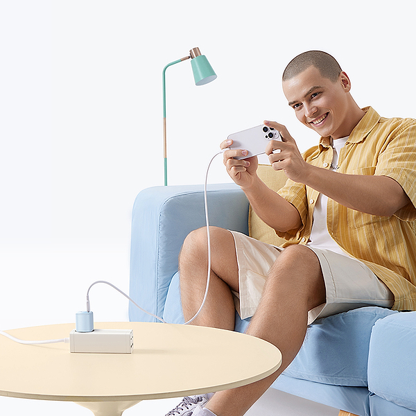 Фото - Мережевий зарядний пристрій Baseus PicoGo GaN Fast Charger 1C 45W EU Galaxy Blue (P10176800313-00)