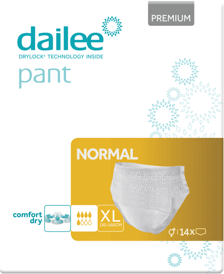 Одноразові підгузки-трусики Dailee для дорослих Normal Extra Large, 14 шт. (8595611625657) - Фото 1