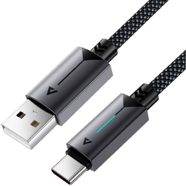 Фото - Кабель синхронізації даних AceFast USB 2.0 AM-Type-C M, 1.2 м, 60W C19-04 Black (6974316284482)