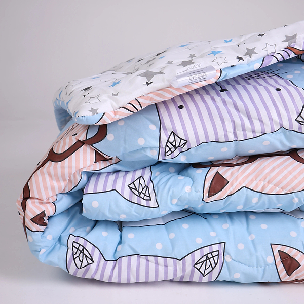 Фото - Одеяло летнее двуспальное евро MirSon №2817 Сolor Fun Line Whales 220x240 см (2200006687122)