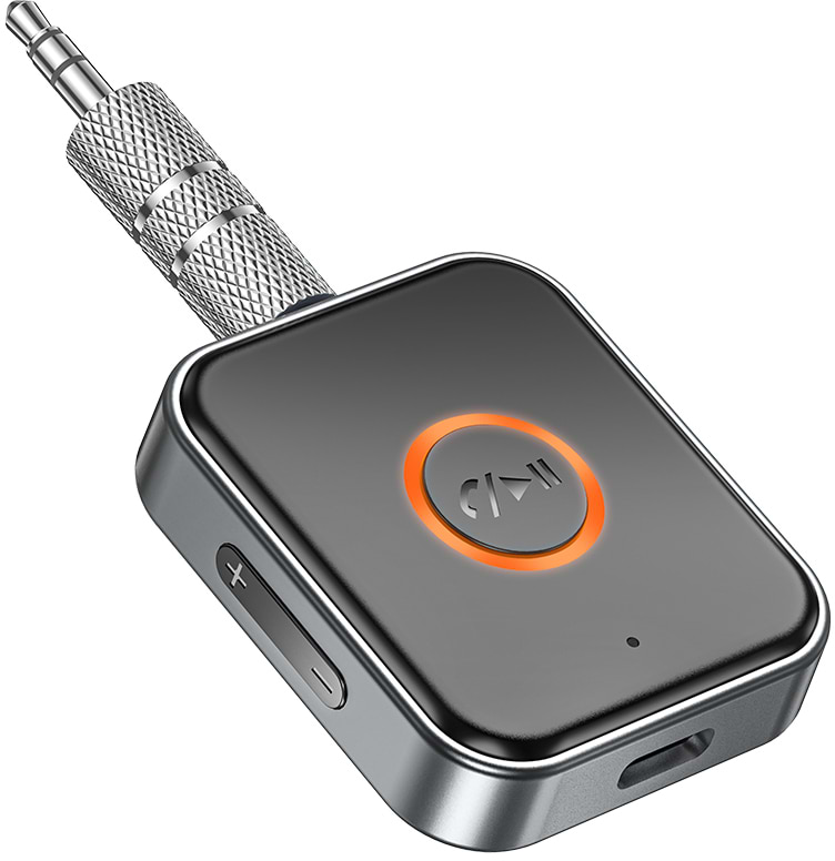 Бездротовий адаптер автомобільний BOROFONE BC55 Suave car AUX BT receiver Black (6941991112225)