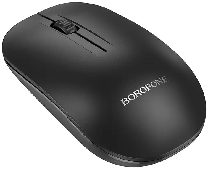 Миша бездротова BOROFONE BG14 Planet 2.4G business wireless mouse Black (6941991113376)