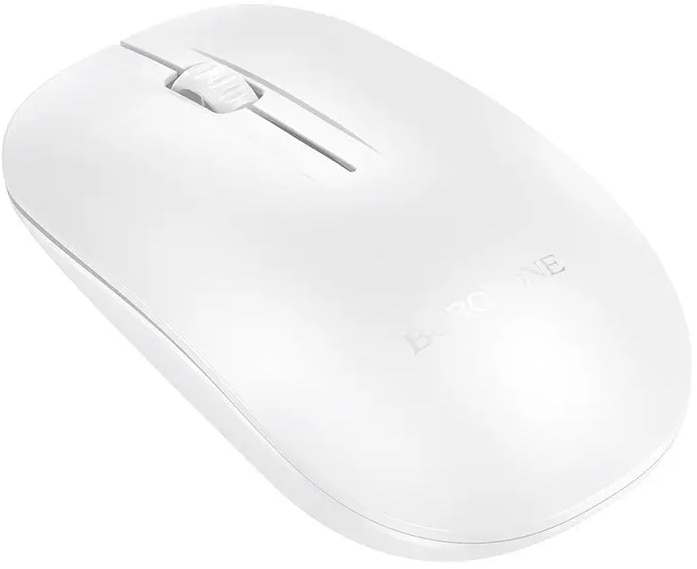 Миша бездротова BOROFONE BG14 Planet 2.4G business wireless mouse White (6941991113383) - Фото 1