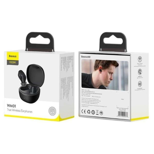 Фото - Наушники вкладыши беспроводные TWS Baseus Bowie WM01 True Wireless Earphones Black (NGTW370001)
