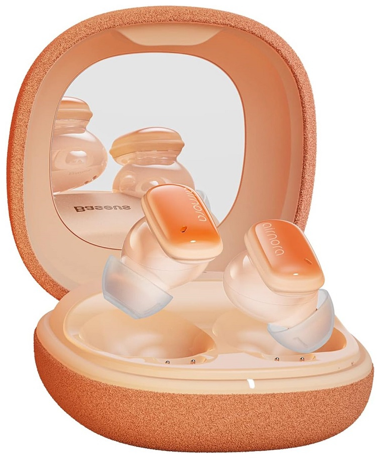 Навушники вкладиші бездротові TWS Baseus AirNora 2 True Wireless Earphones Gradient Orange (NGTW320207) - Фото 1